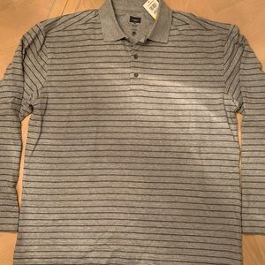 NWT Men’s Haggar Long Sleeve Polo Shirt